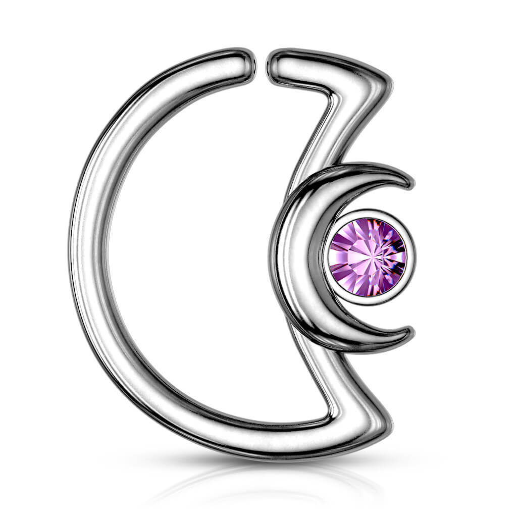 Ring Mond Zirkonia Biegbar