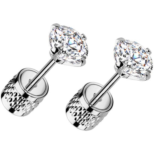 round zirconia prong setting