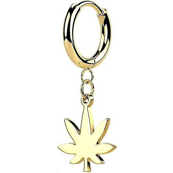 Hemp Leaf dangle Clicker