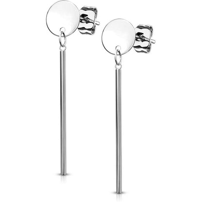 Bouton d'Oreille Cercle Pendentif Bar