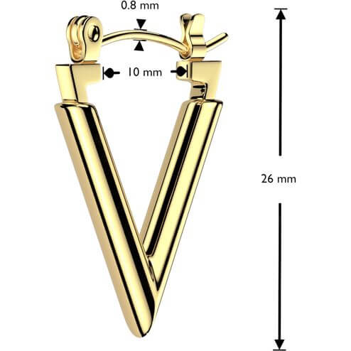 Boucle d'Oreille chevron