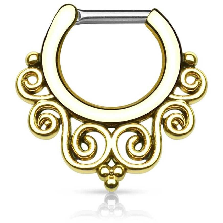 Septum Clicker Tribal PVD Cliqueur