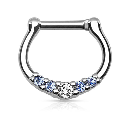 Septum Piercing Clicker Zirkonia Clicker