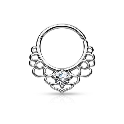 Ring Lutusblume Zirkonia Biegbar