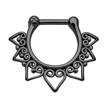 Septum Piercing Clicker Tribal Herz Clicker