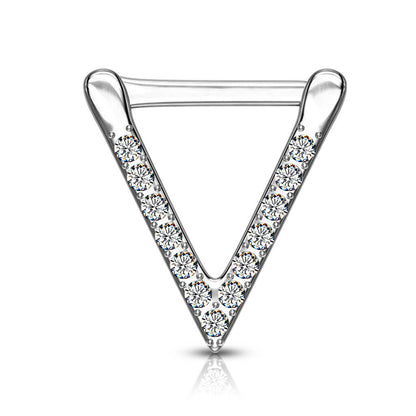 Septum Clicker Triangle Zircone Cliqueur