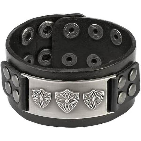 Bracelet Bouclier Royal Noir