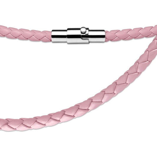 Collier Tressé Rose Aimant