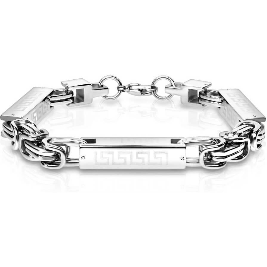 Bracelet Labyrinthe Carré Argent