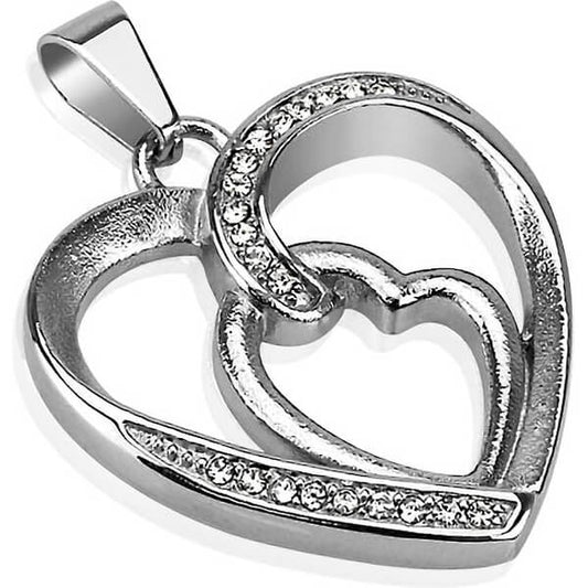 Double Heart Silver