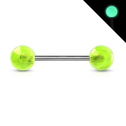 Titanio Barbell Sfere in acrilico luminescenti al buio