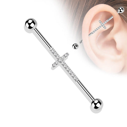 Titan Industrial Barbell Kreuz Zirkonia