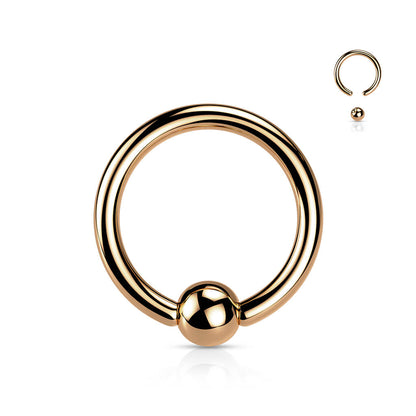 Titanium Ring Ball Captive Bead