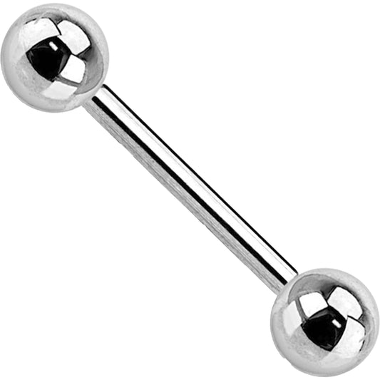 Titanium Barbell Ball Silver Internally Threaded