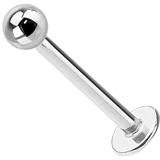 Titanio Bola Plata Rosca interna Labret