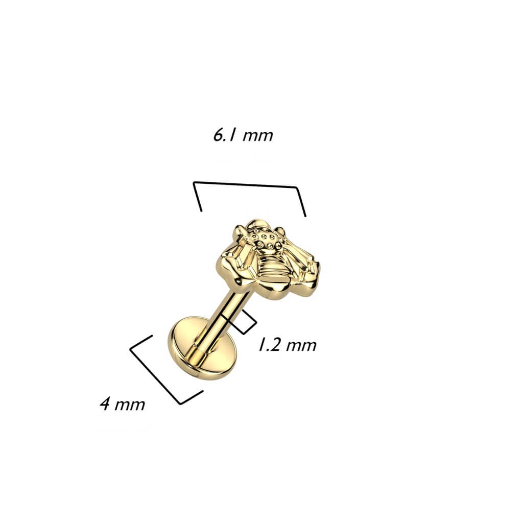 Titanio Abeja Rosca interna Labret