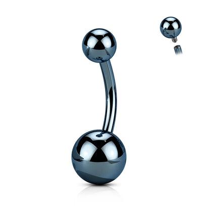 Titanium Belly Button Piercing Ball Internally Threaded