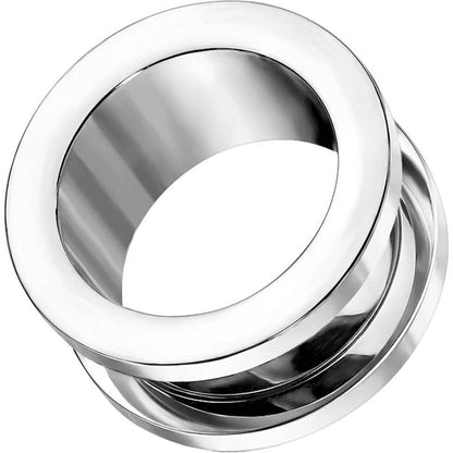 Titanium Tunnel Silver Internally Threaded