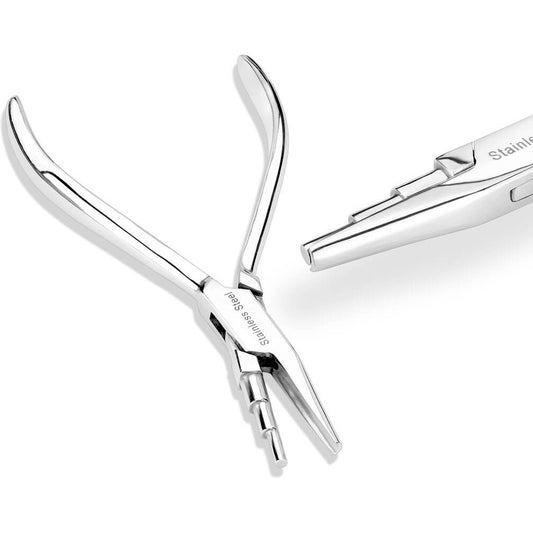 3 steps nose ring bending plier stainless steel