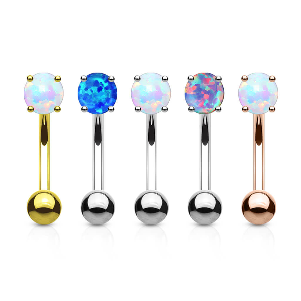 Eyebrow Piercing Ball Opal