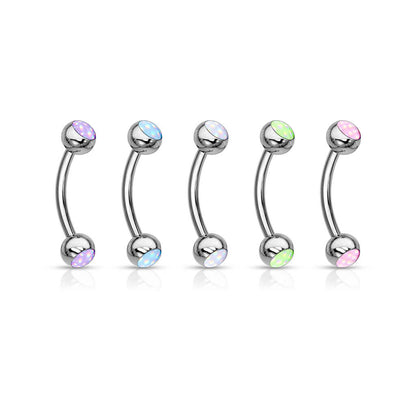 Eyebrow Piercing Illuminating synthetic Stone