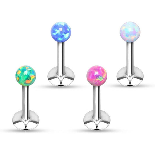 Labret Opal Ball Internally Threaded