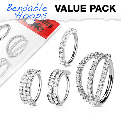 Anillo Pack Circonita Flexible