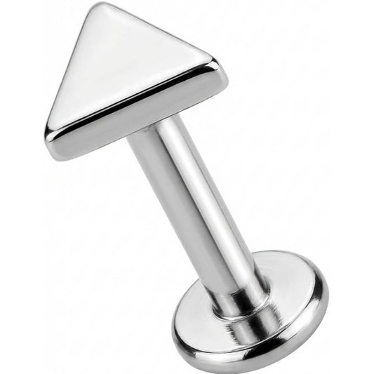Titanium Labret Geometric Triangle Top Shape Internally Threaded