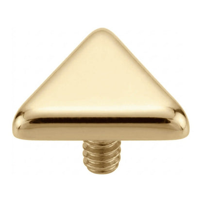 Titanium Top Triangle With Rounded Corners Internally Threaded
