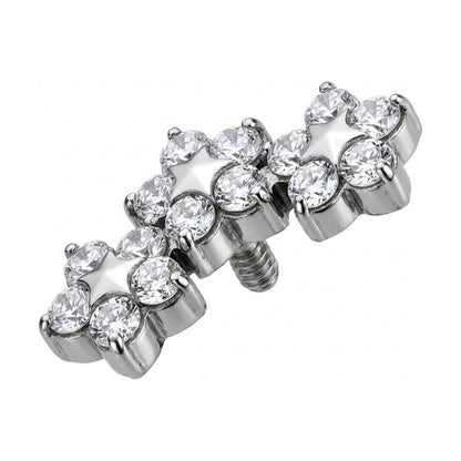 Titanium Top Triple Star Cluster Internally Threaded