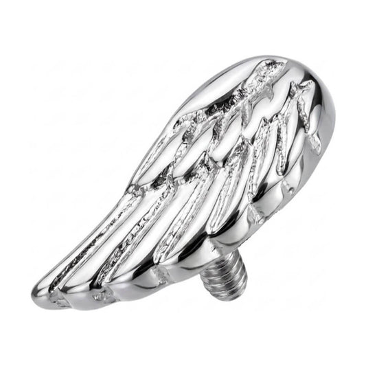 Titanium Top Feathered Angel Wing Internally Threaded
