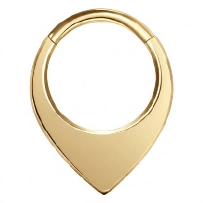 Titanium Ring Teardrop Clicker