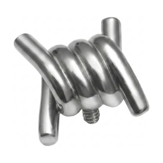 Titanium Top Barbed Wire Twist Internally Threaded