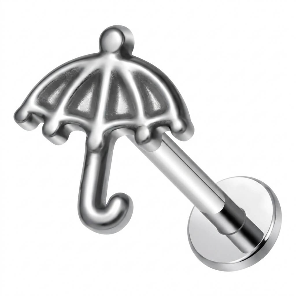 Titanium Labret Umbrella Internally Threaded