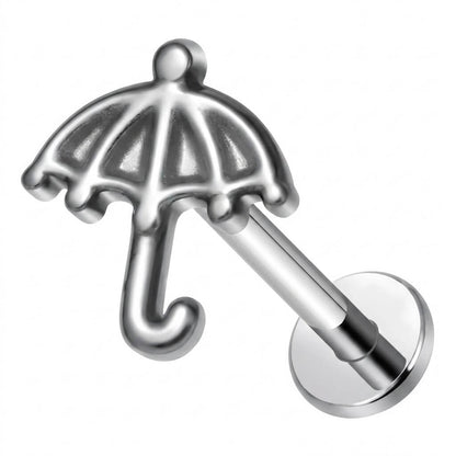 Titanium Labret Umbrella Internally Threaded