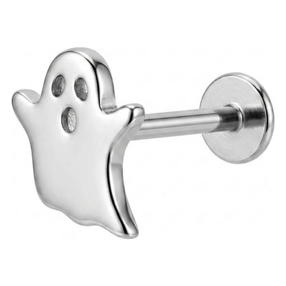 Titanium Labret Ghost Internally Threaded