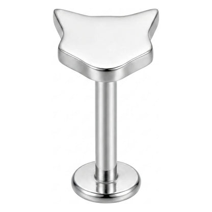 Titanium Labret Cat Internally Threaded