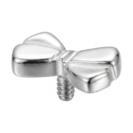 Titanium Top Tied Ribbon Bow Internally Threaded
